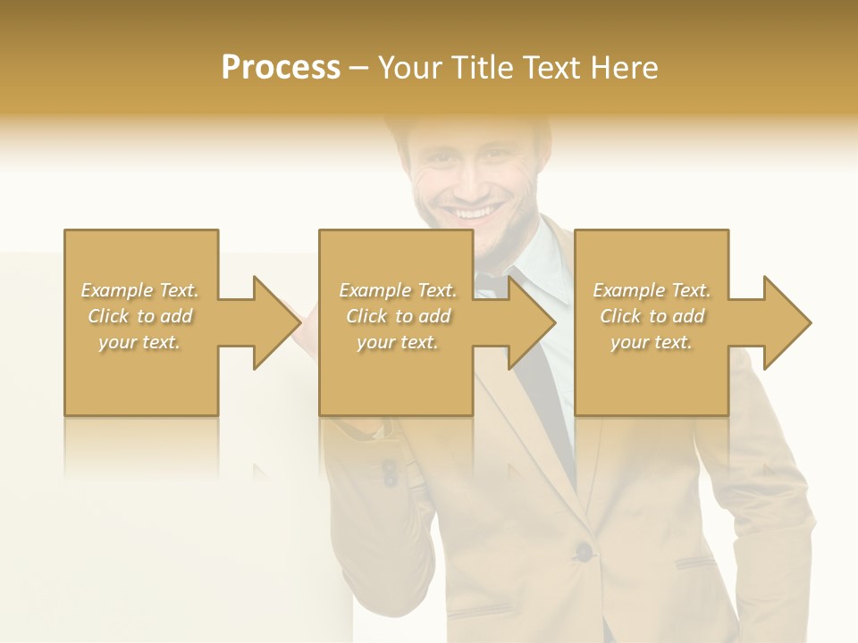 One Person Happy Positive PowerPoint Template