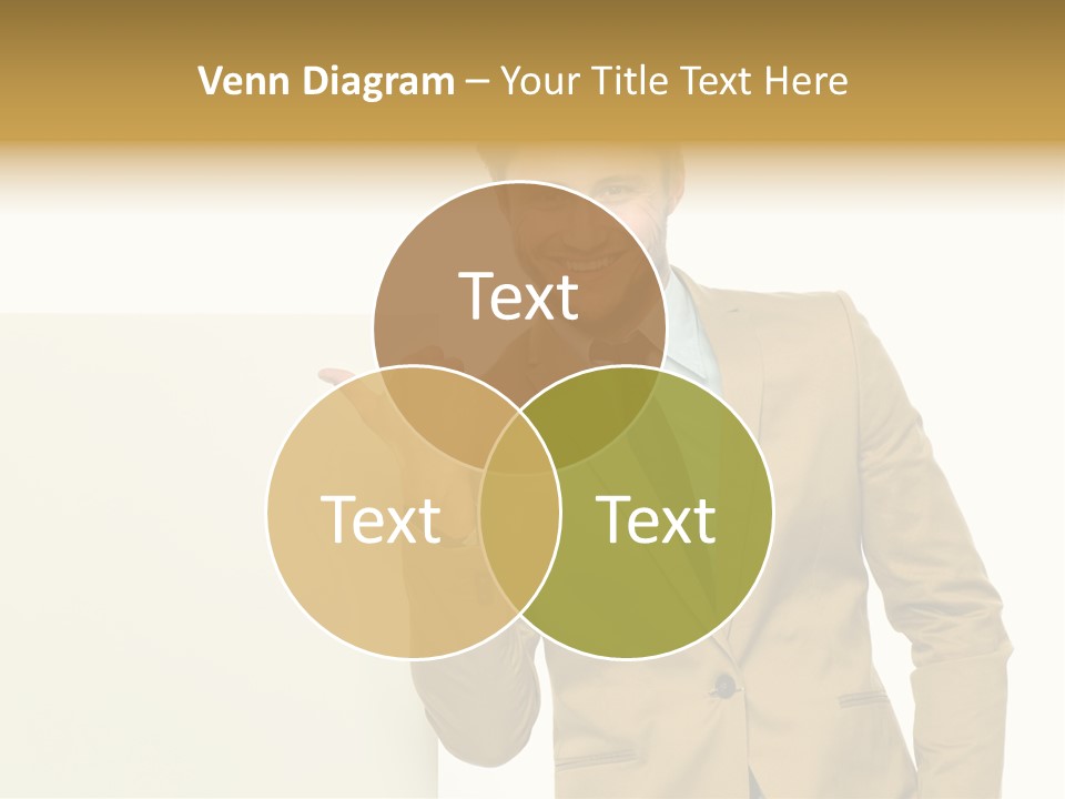 One Person Happy Positive PowerPoint Template