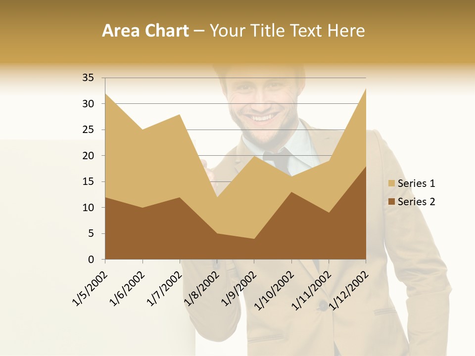 One Person Happy Positive PowerPoint Template
