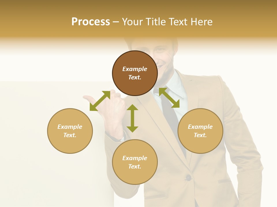 One Person Happy Positive PowerPoint Template