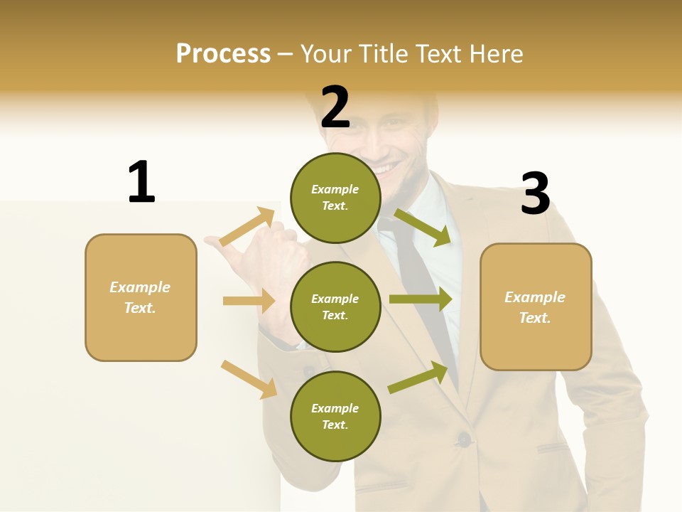 One Person Happy Positive PowerPoint Template
