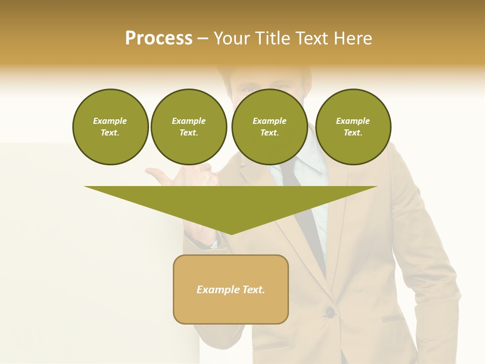 One Person Happy Positive PowerPoint Template