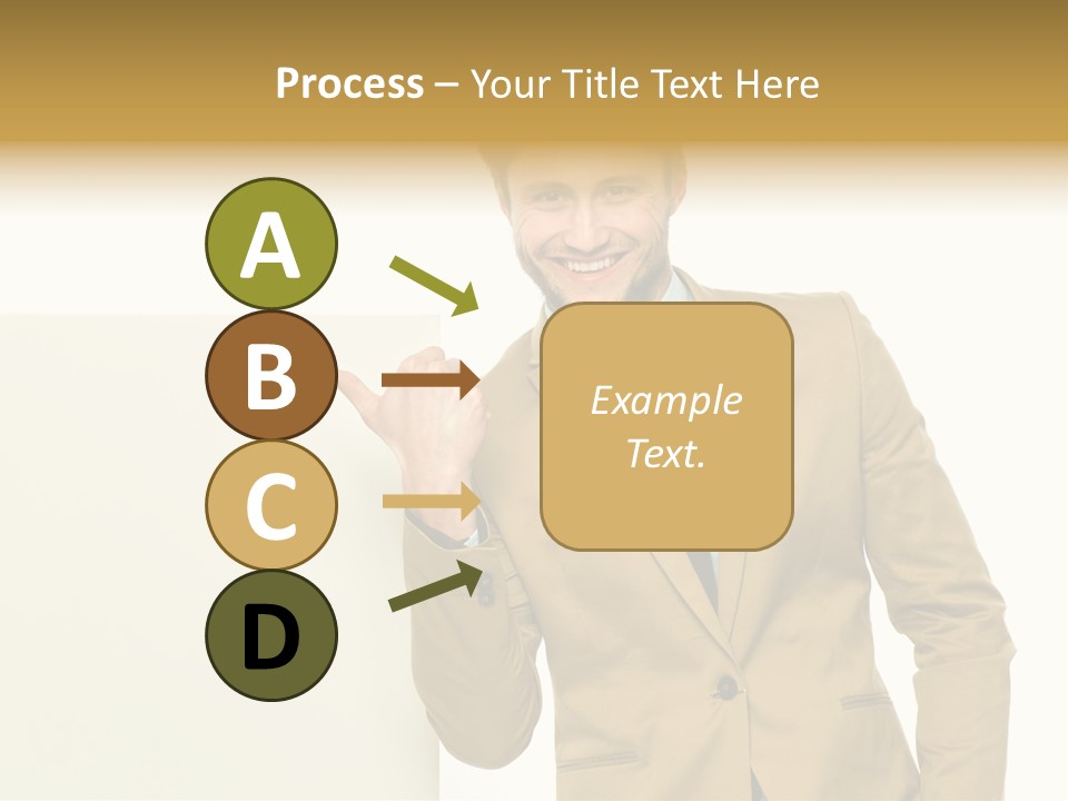 One Person Happy Positive PowerPoint Template