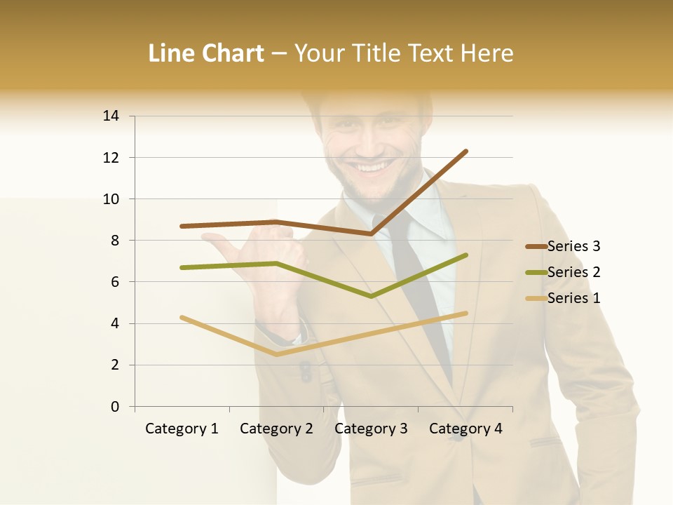 One Person Happy Positive PowerPoint Template