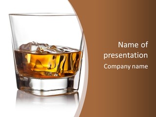 Brown Cold Rum PowerPoint Template