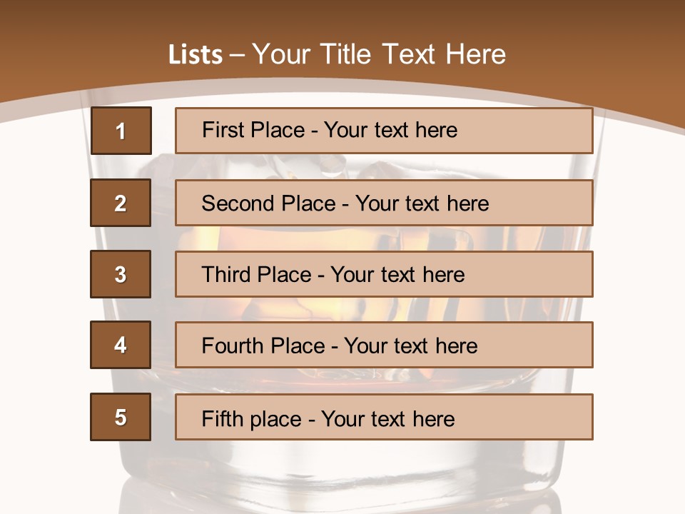 Brown Cold Rum PowerPoint Template