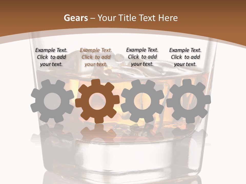 Brown Cold Rum PowerPoint Template