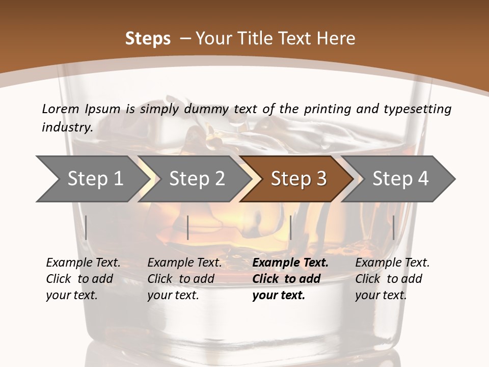 Brown Cold Rum PowerPoint Template