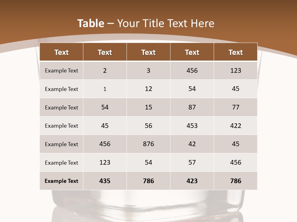 Brown Cold Rum PowerPoint Template