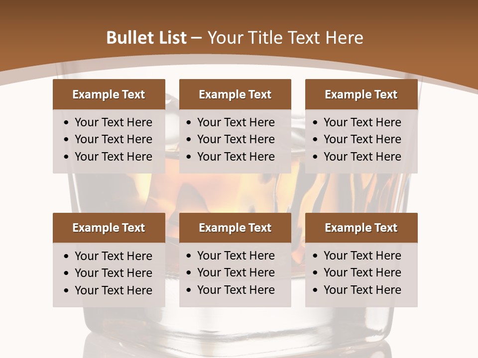 Brown Cold Rum PowerPoint Template