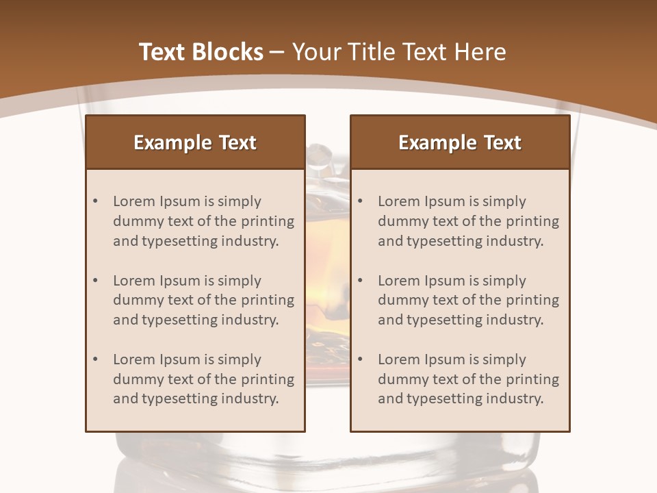 Brown Cold Rum PowerPoint Template