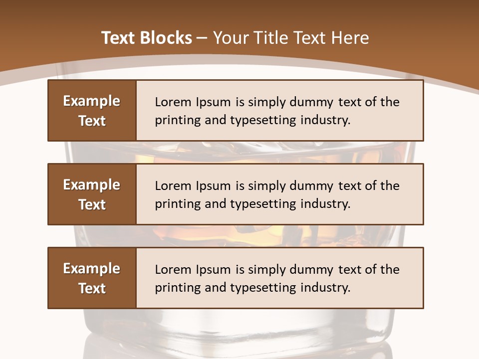 Brown Cold Rum PowerPoint Template