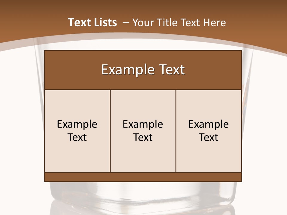 Brown Cold Rum PowerPoint Template