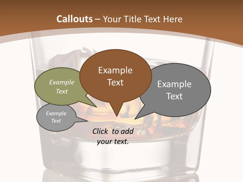 Brown Cold Rum PowerPoint Template