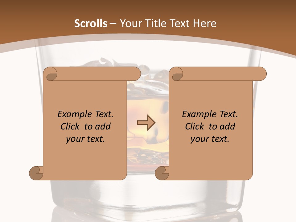 Brown Cold Rum PowerPoint Template