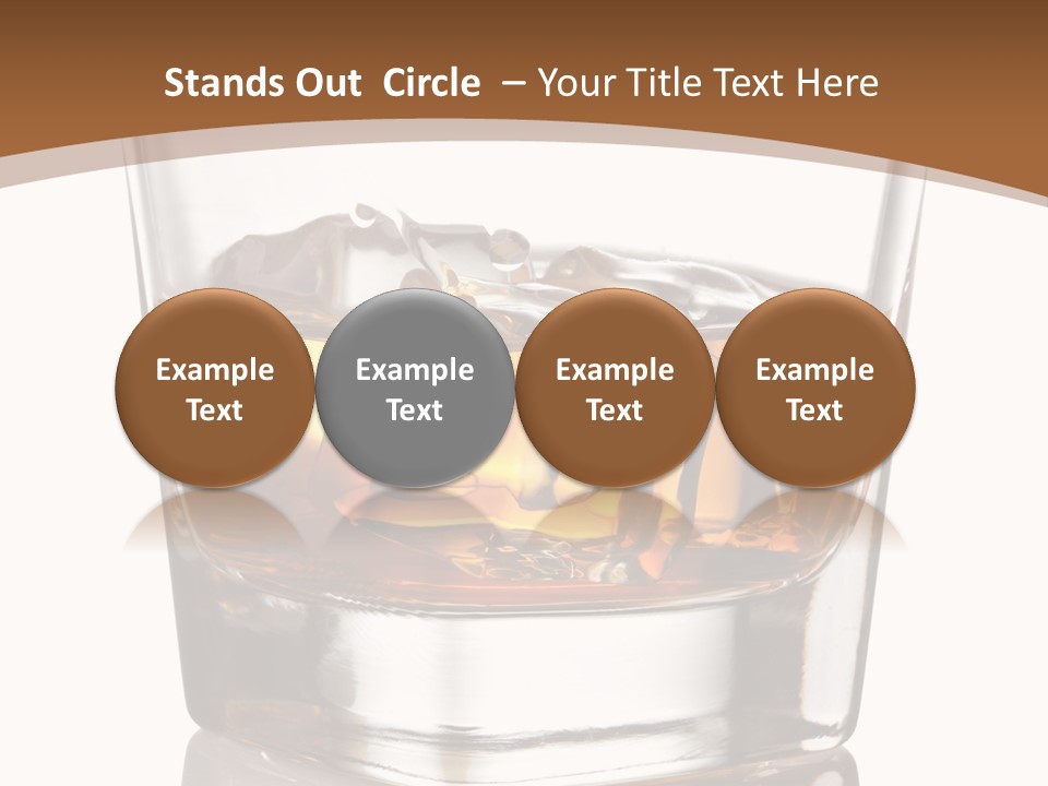 Brown Cold Rum PowerPoint Template