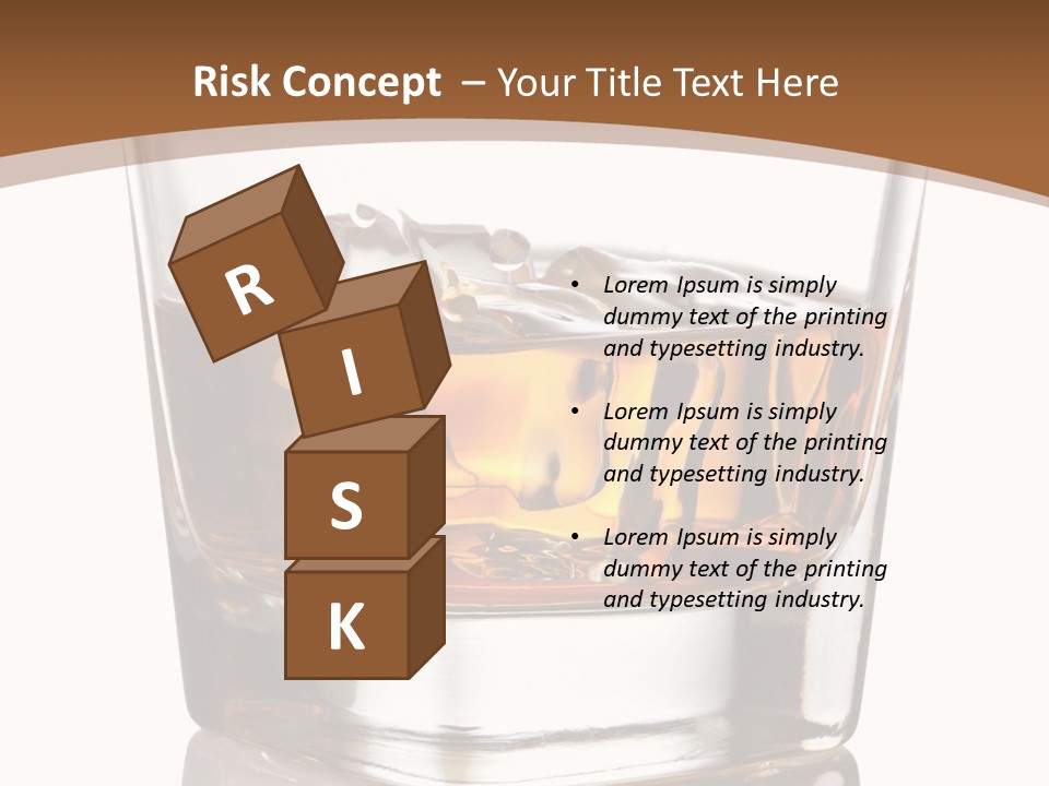 Brown Cold Rum PowerPoint Template