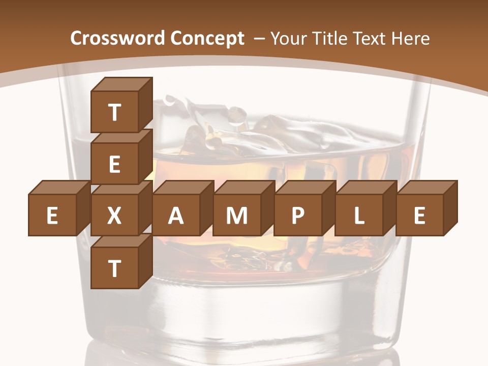 Brown Cold Rum PowerPoint Template