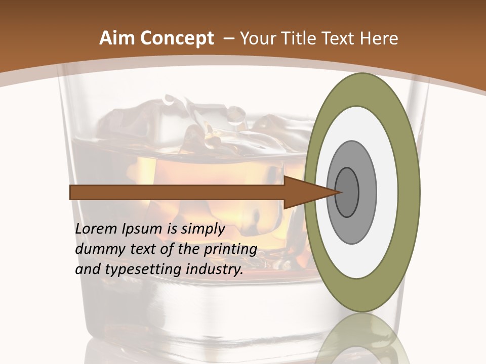 Brown Cold Rum PowerPoint Template