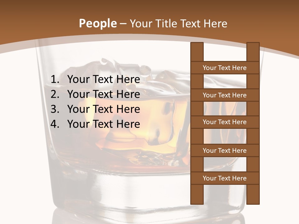 Brown Cold Rum PowerPoint Template