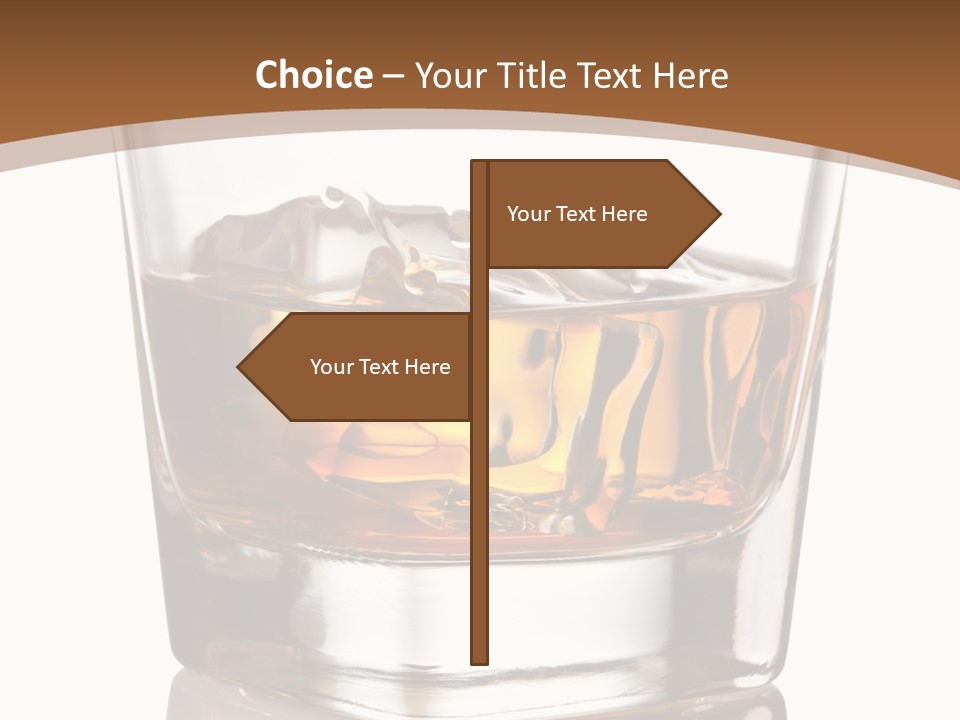 Brown Cold Rum PowerPoint Template