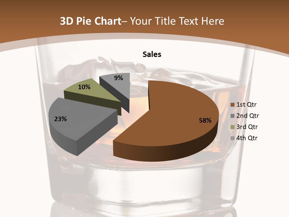 Brown Cold Rum PowerPoint Template