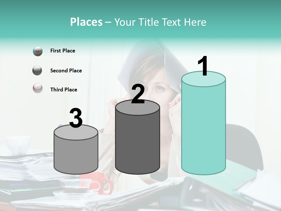 Portrait Headache Pretty PowerPoint Template