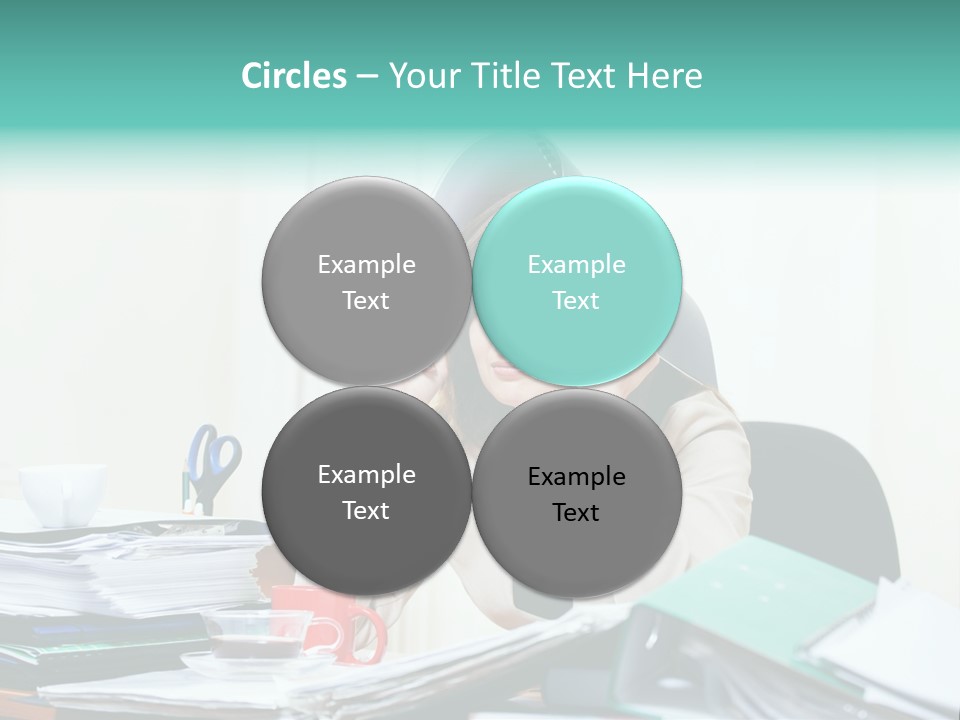 Portrait Headache Pretty PowerPoint Template