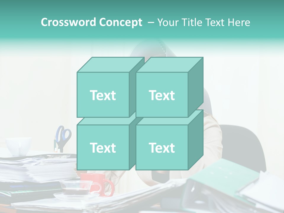 Portrait Headache Pretty PowerPoint Template