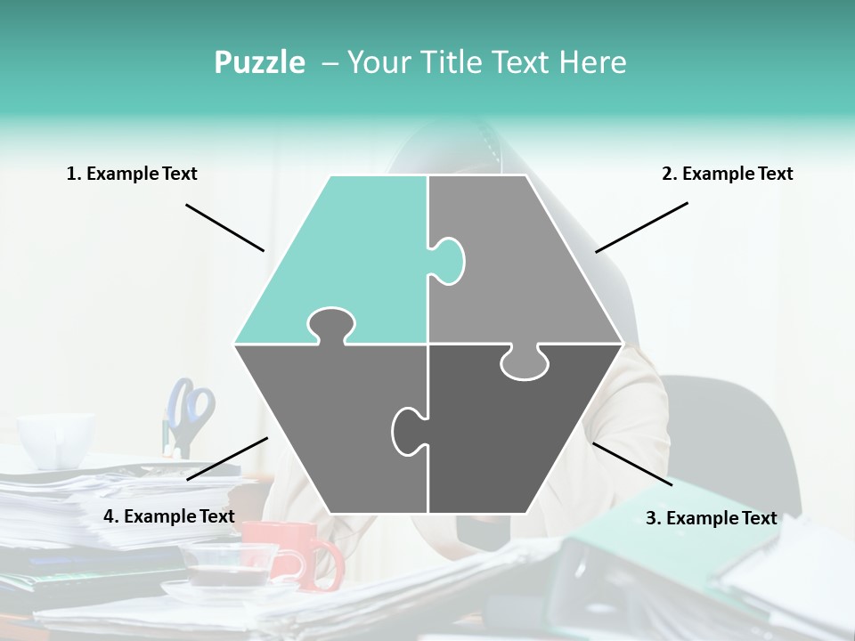 Portrait Headache Pretty PowerPoint Template