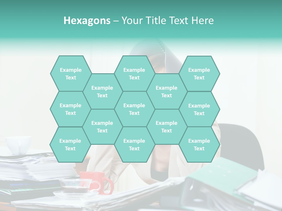 Portrait Headache Pretty PowerPoint Template