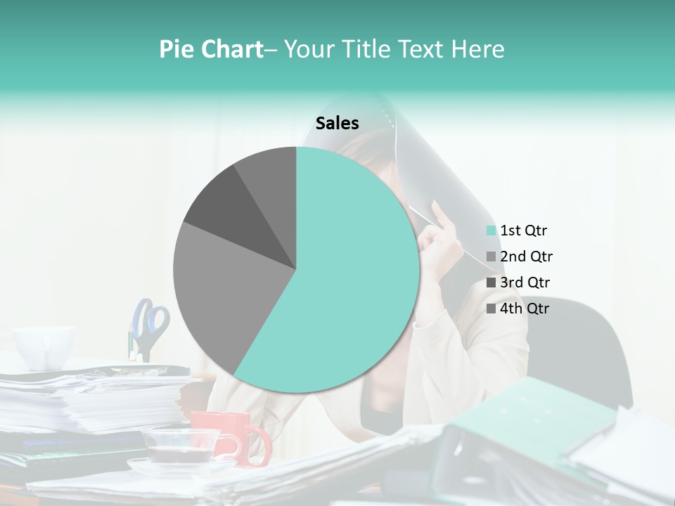 Portrait Headache Pretty PowerPoint Template