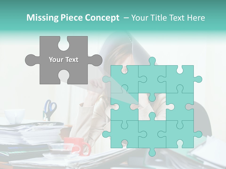 Portrait Headache Pretty PowerPoint Template