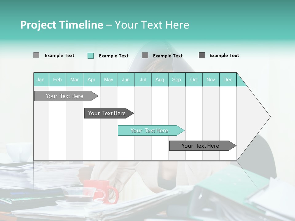 Portrait Headache Pretty PowerPoint Template