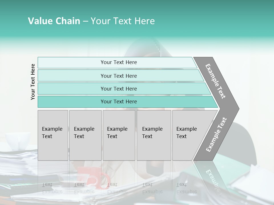 Portrait Headache Pretty PowerPoint Template