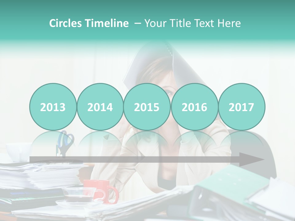 Portrait Headache Pretty PowerPoint Template