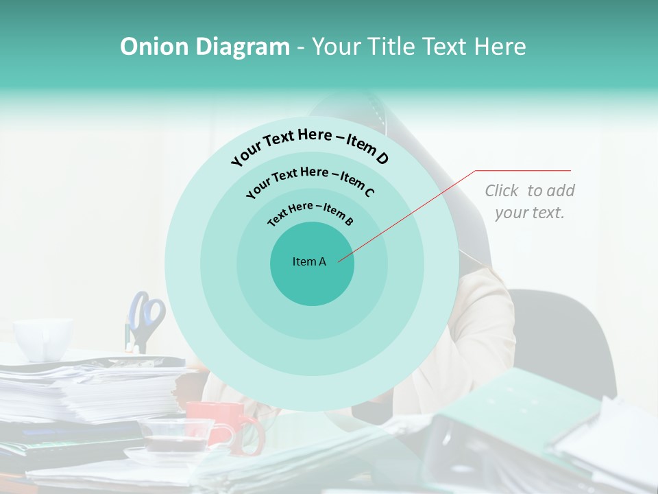 Portrait Headache Pretty PowerPoint Template