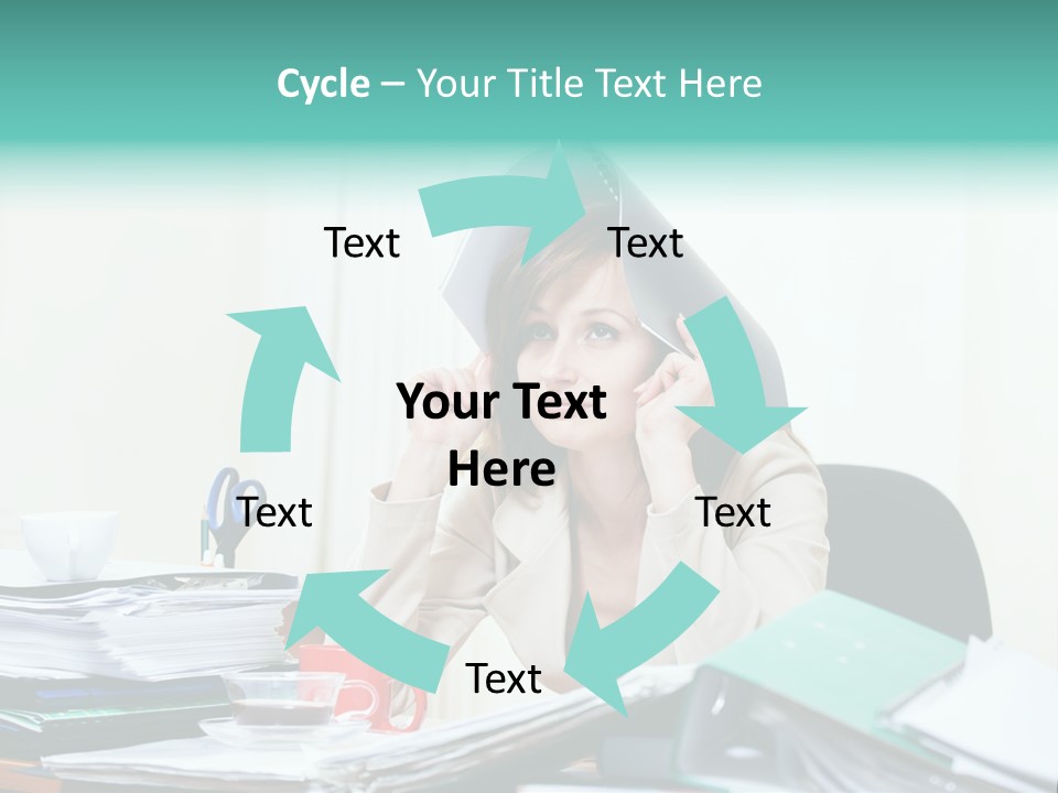 Portrait Headache Pretty PowerPoint Template