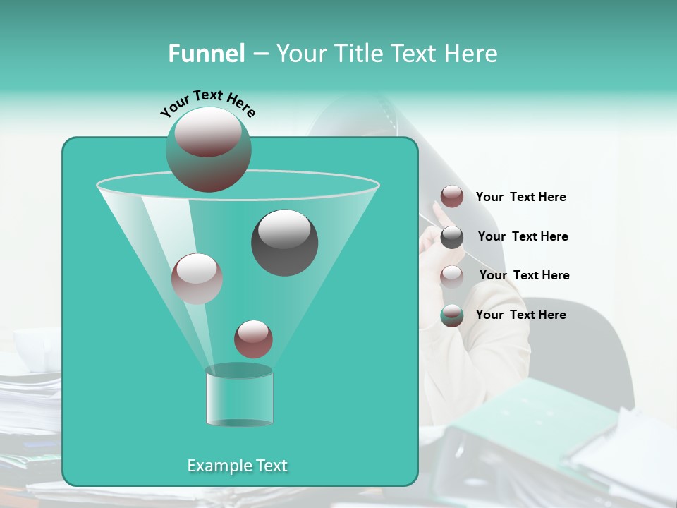 Portrait Headache Pretty PowerPoint Template