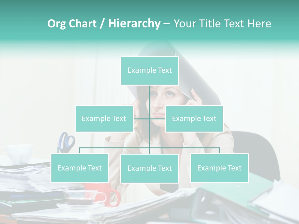 Portrait Headache Pretty PowerPoint Template