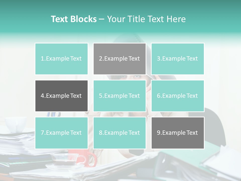 Portrait Headache Pretty PowerPoint Template