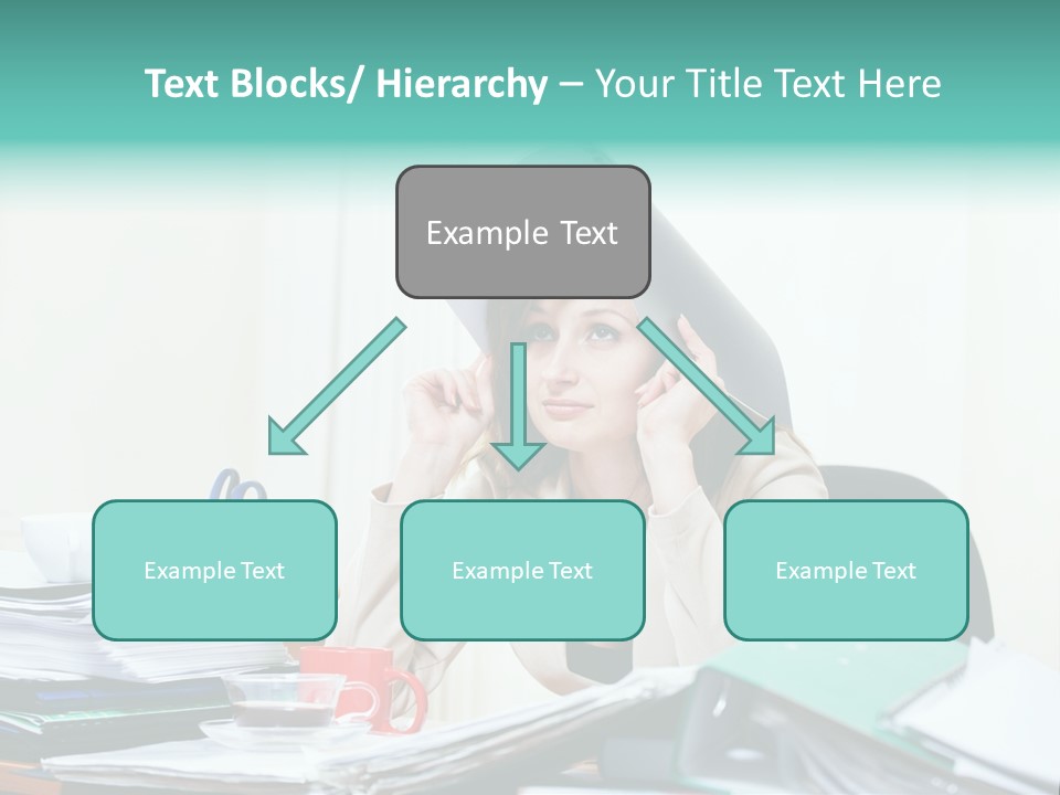 Portrait Headache Pretty PowerPoint Template