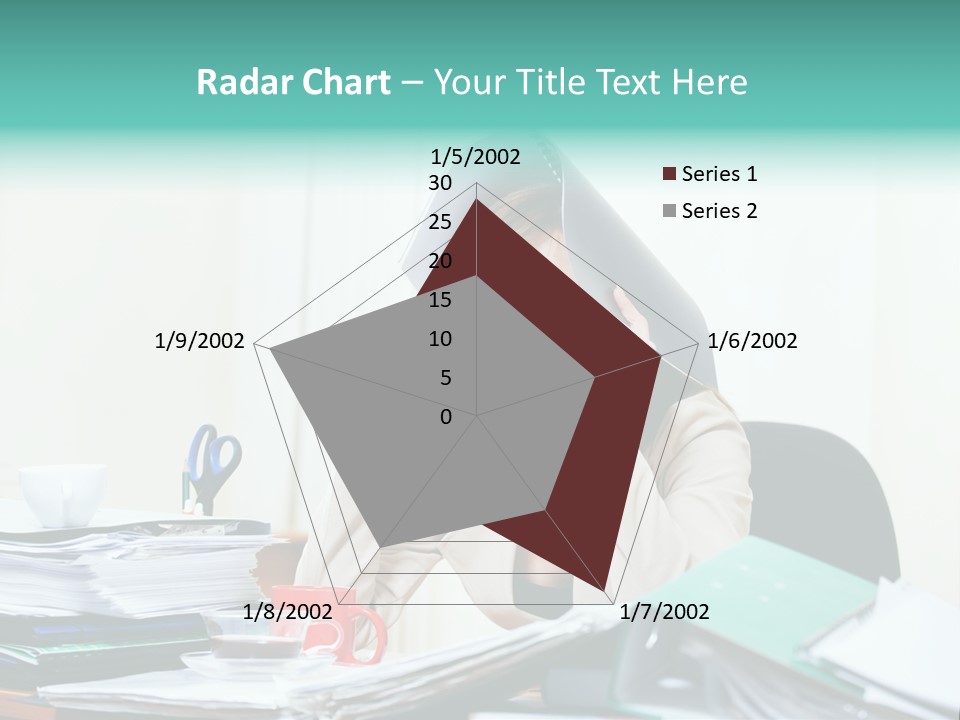 Portrait Headache Pretty PowerPoint Template