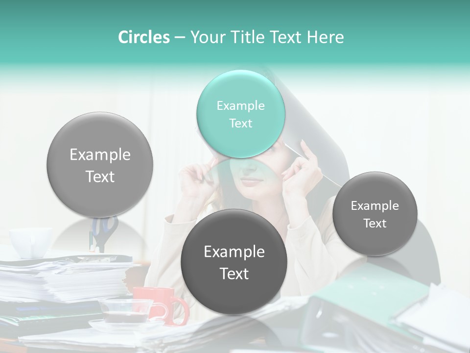 Portrait Headache Pretty PowerPoint Template