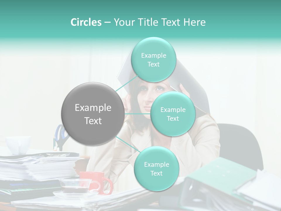 Portrait Headache Pretty PowerPoint Template