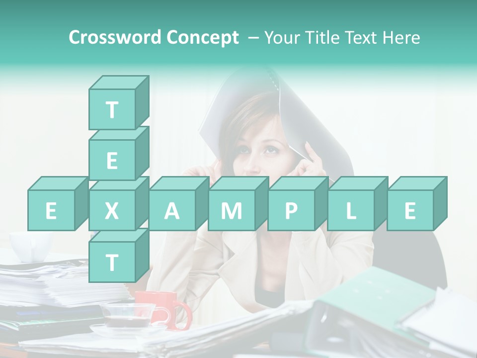 Portrait Headache Pretty PowerPoint Template