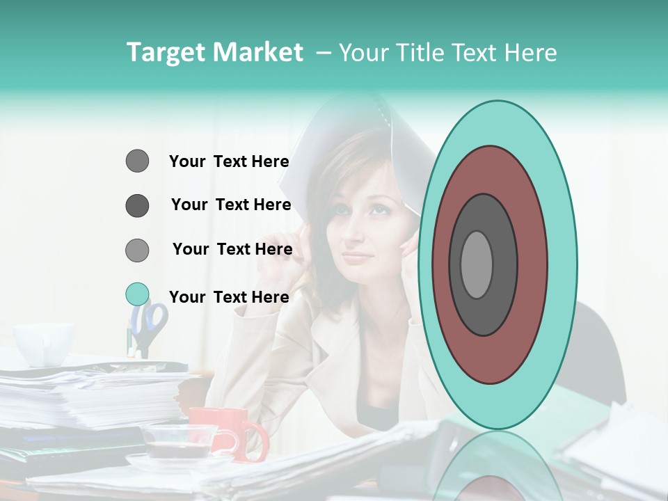 Portrait Headache Pretty PowerPoint Template