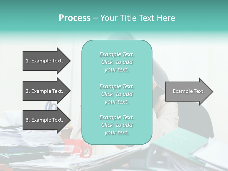 Portrait Headache Pretty PowerPoint Template