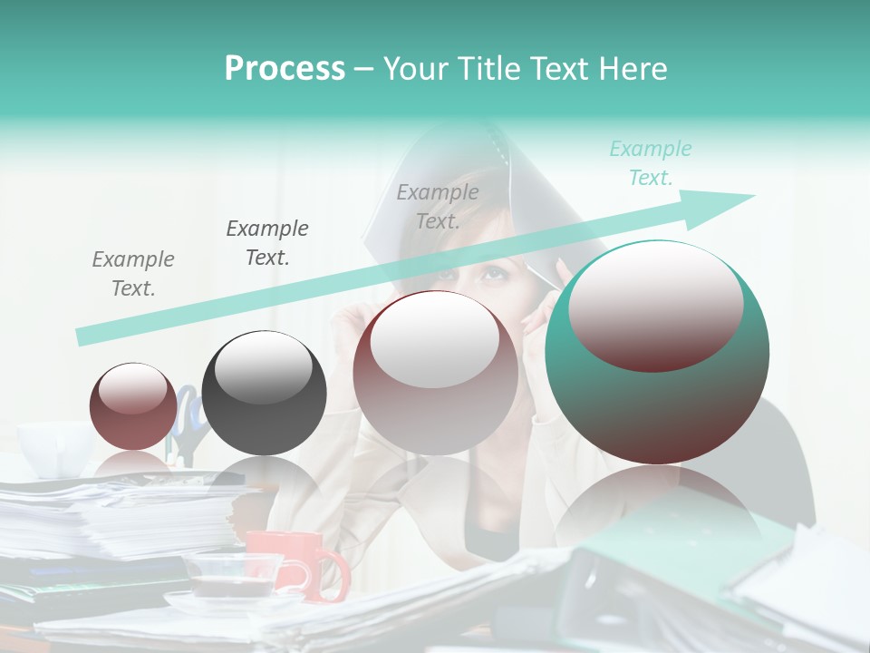 Portrait Headache Pretty PowerPoint Template