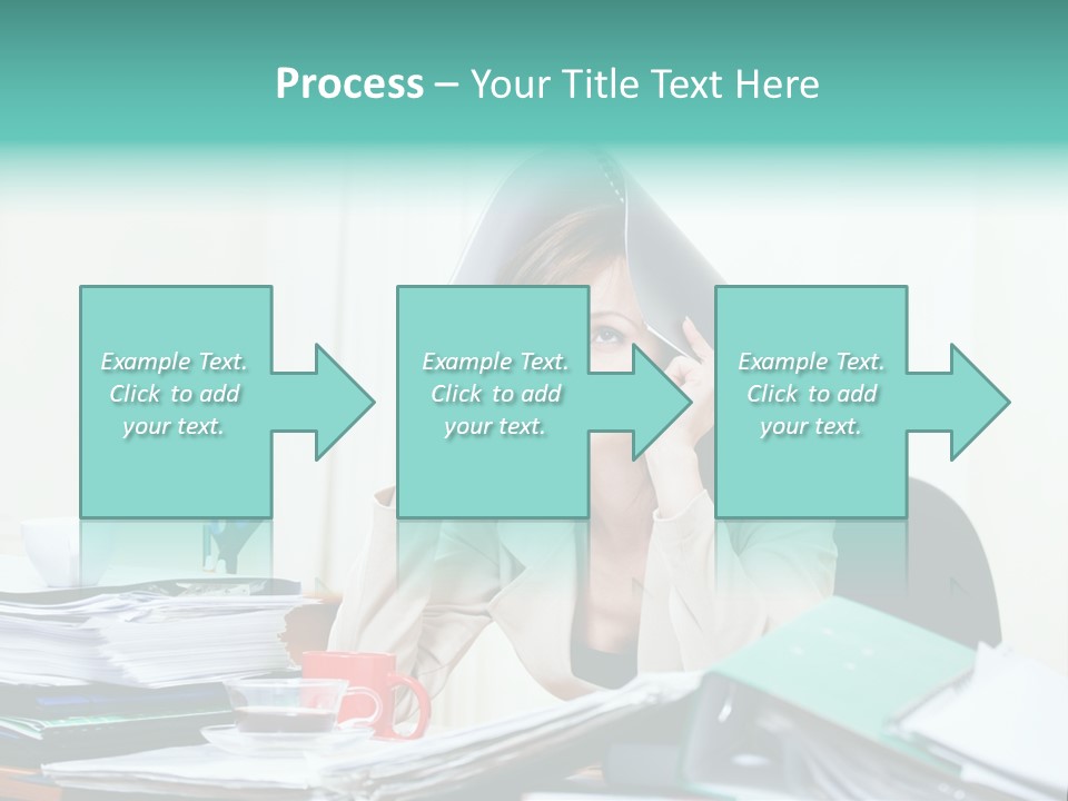 Portrait Headache Pretty PowerPoint Template